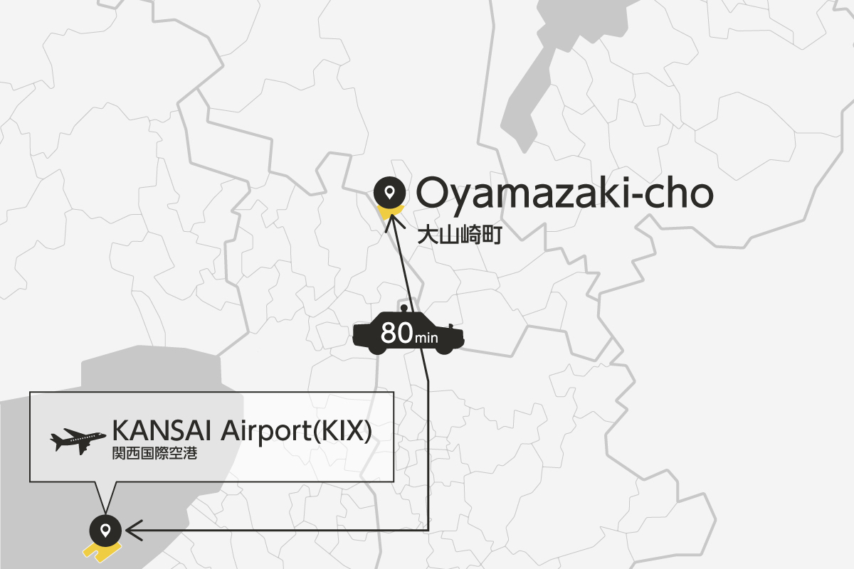 Kansai Airport and Oyamazaki-Cho Private Transfer